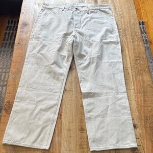 rag & bone Men's RB24 Sz 40 ecru 100% cotton denim pants jeans MED24S1264A3EC